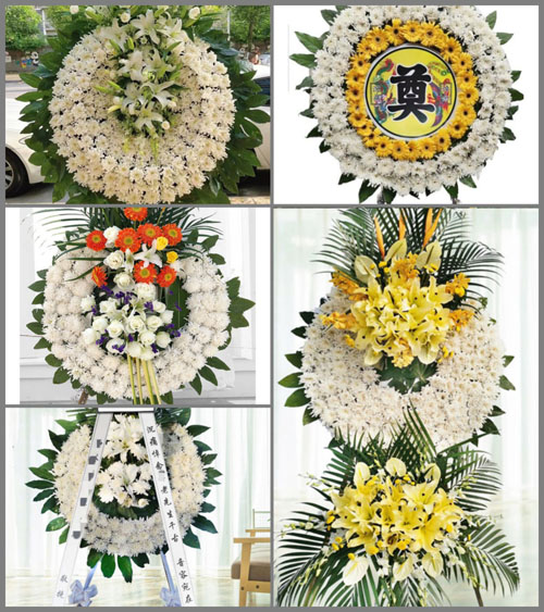 广东江门市台山市都斛镇东坑村花圈速递